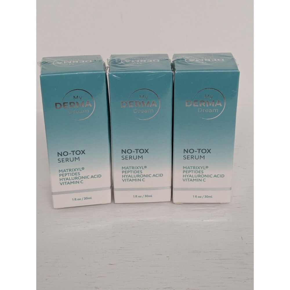 3 Boxes My Derma Dream No-Tox Serum 1 fl oz each Exp 10/27 NEW SEALED